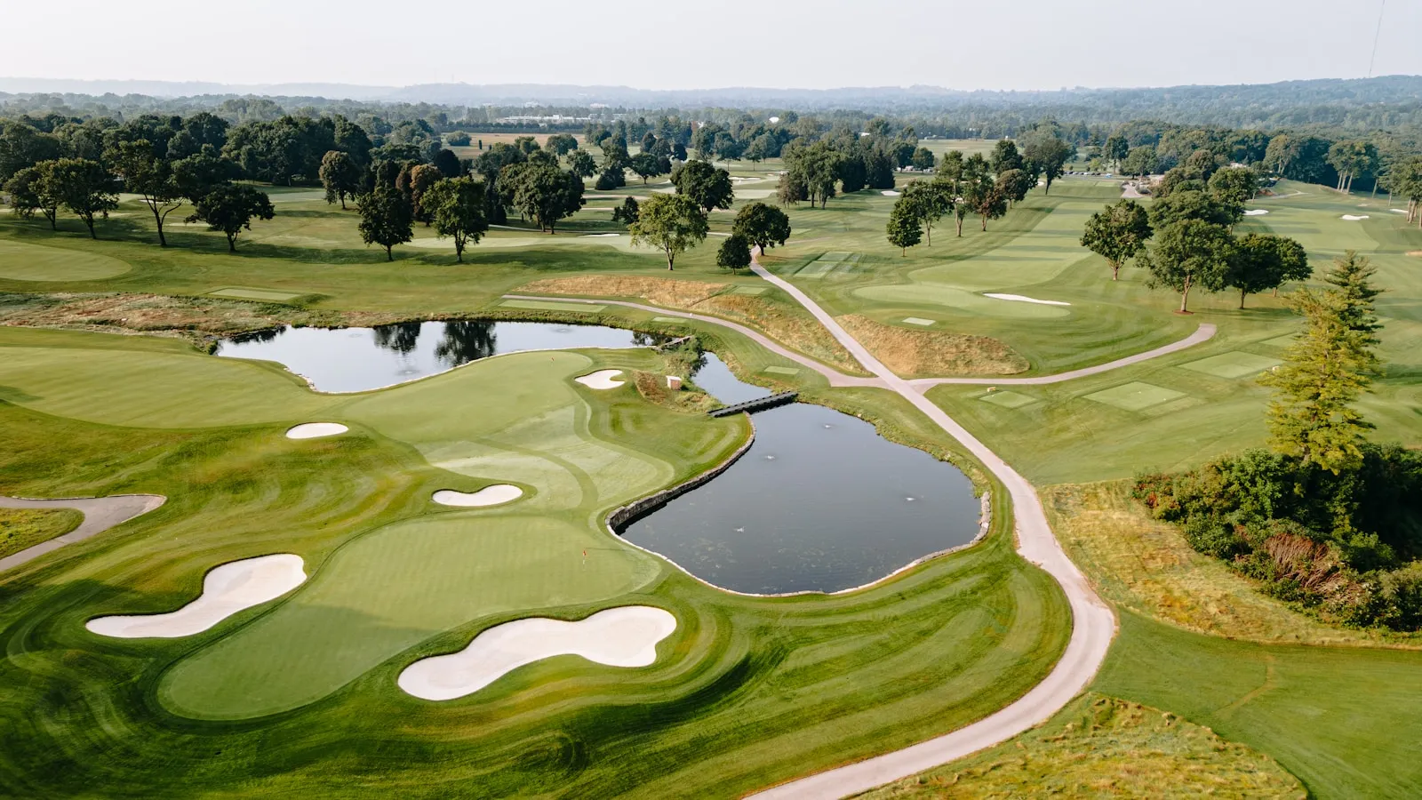Aerial view of Deacon's Lodge golf course